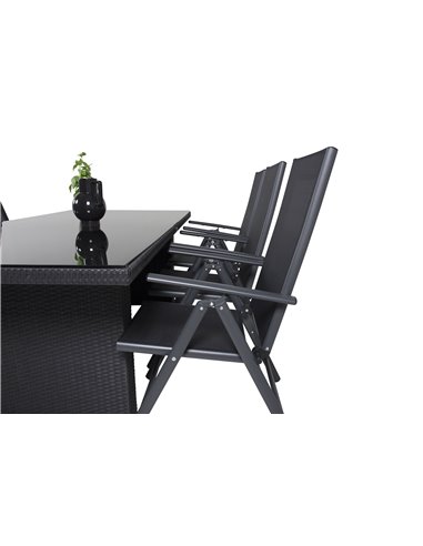Matgrupp Padova med Break matstolar, 200 × 100 cm