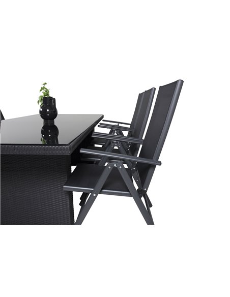 Matgrupp Padova med Break matstolar, 200 × 100 cm