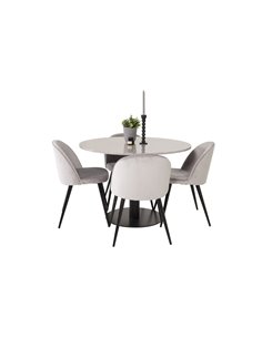 Matgrupp Razzia med Velvet matstolar 2