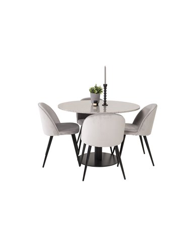 Matgrupp Razzia med Velvet matstolar