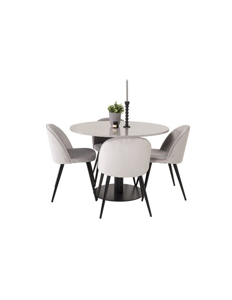 Matgrupp Razzia med Velvet matstolar