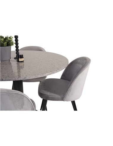 Matgrupp Razzia med Velvet matstolar
