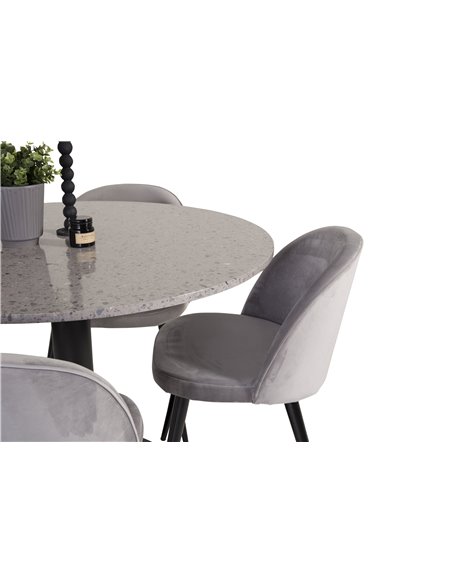 Matgrupp Razzia med Velvet matstolar