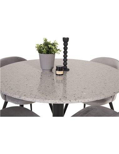 Matgrupp Razzia med Velvet matstolar