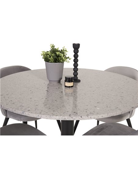 Matgrupp Razzia med Velvet matstolar
