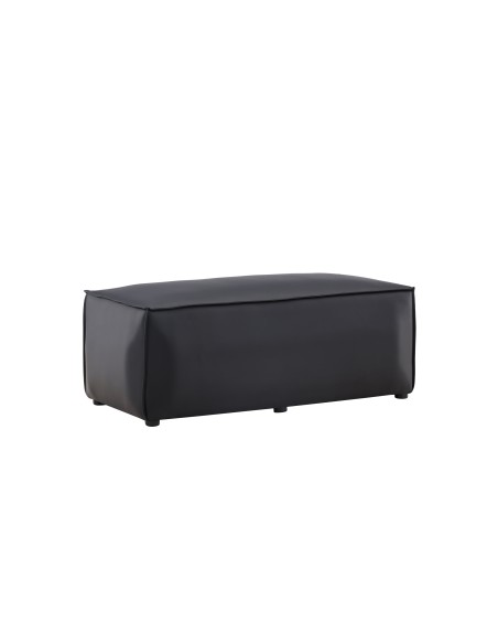 Fåtölj Palermo Puff, 59 × 119 cm, Svart
