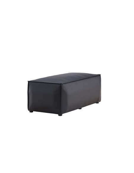 Fåtölj Palermo Puff, 59 × 119 cm, Svart