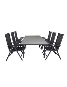 Matgrupp Levels med Break matstolar, 160 × 100 cm