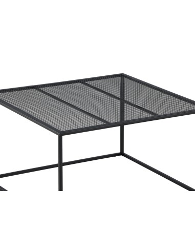 Soffbord Netz, 80 × 80 cm, Svart