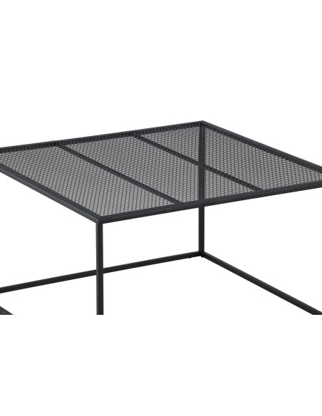 Soffbord Netz, 80 × 80 cm, Svart
