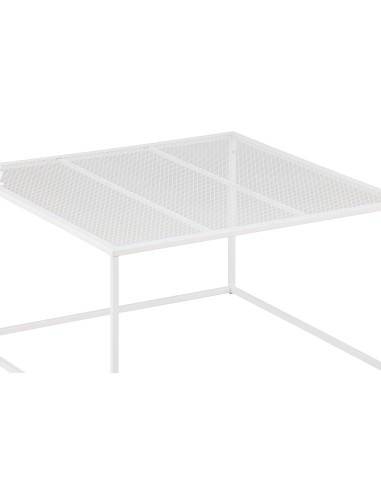 Soffbord Netz, 80 × 80 cm, Vit