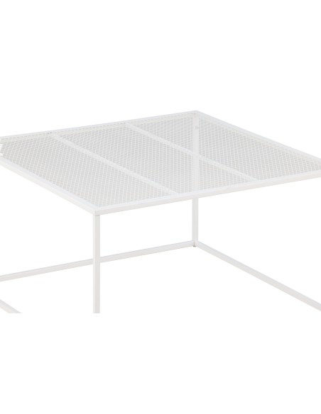 Soffbord Netz, 80 × 80 cm, Vit