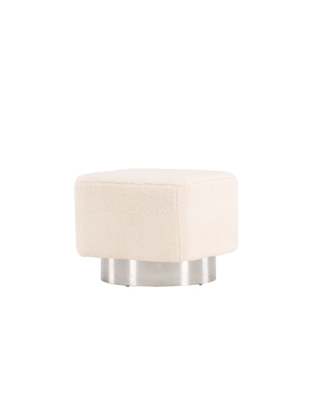 Fåtölj Newton Puff, 45 × 45 cm, Offwhite