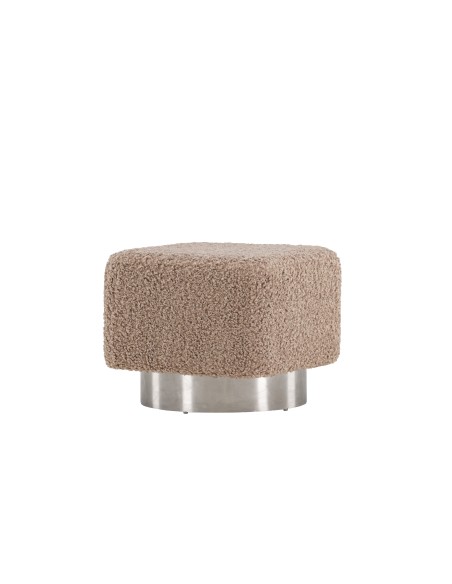 Fåtölj Newton Puff, 45 × 45 cm, Brun