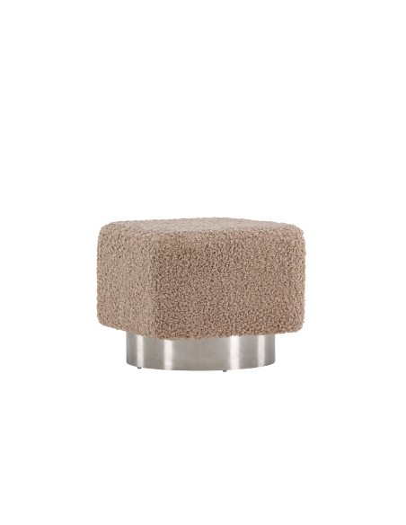 Fåtölj Newton Puff, 45 × 45 cm, Brun