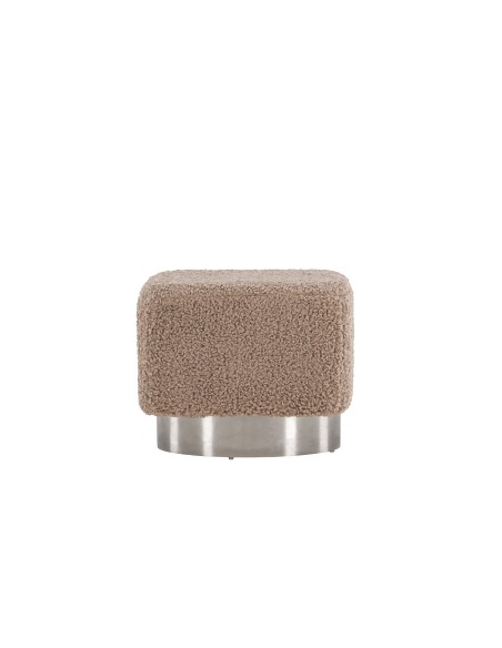 Fåtölj Newton Puff, 45 × 45 cm, Brun