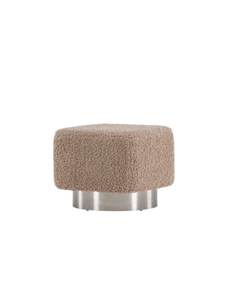 Fåtölj Newton Puff, 45 × 45 cm, Brun