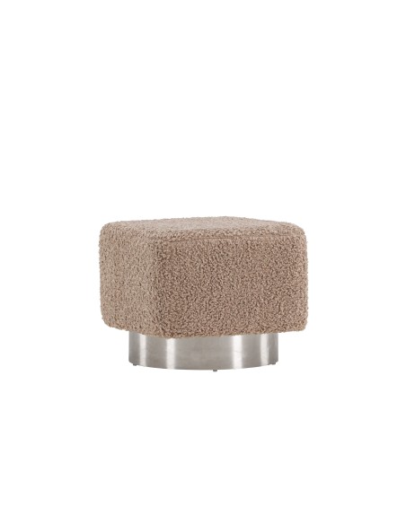 Fåtölj Newton Puff, 45 × 45 cm, Brun