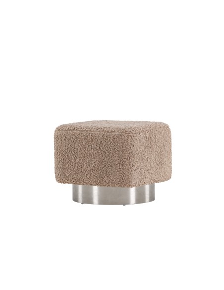 Fåtölj Newton Puff, 45 × 45 cm, Brun
