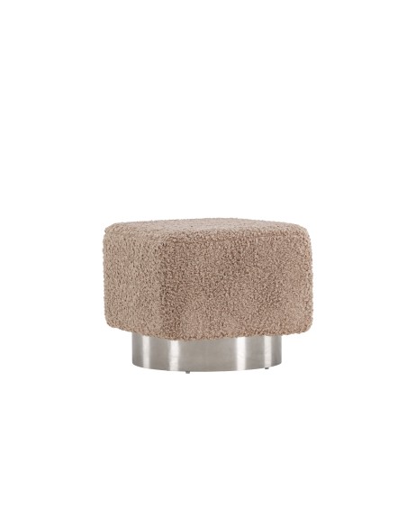 Fåtölj Newton Puff, 45 × 45 cm, Brun