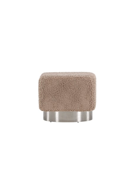 Fåtölj Newton Puff, 45 × 45 cm, Brun
