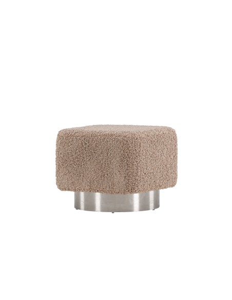 Fåtölj Newton Puff, 45 × 45 cm, Brun