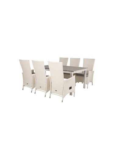 Matgrupp Levels med Padova matstolar, 160 × 100 cm
