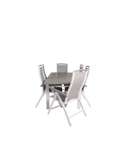 Matgrupp Albany med Albany matstolar, 152 × 90 cm