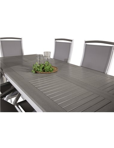 Matgrupp Albany med Albany matstolar, 152 × 90 cm