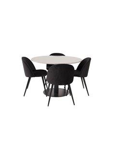 Matgrupp Razzia med Velvet matstolar