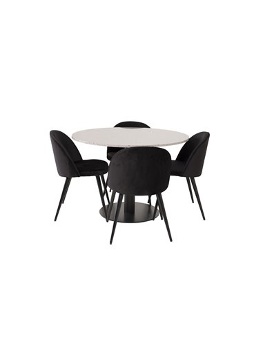 Matgrupp Razzia med Velvet matstolar
