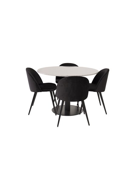 Matgrupp Razzia med Velvet matstolar
