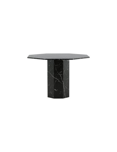 Runt matbord Marbs, Ø110 cm, Svart