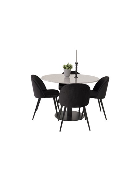 Matgrupp Razzia med Velvet matstolar