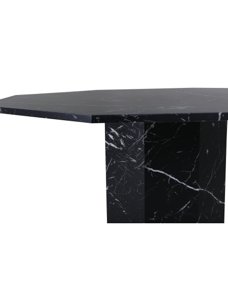Runt matbord Marbs, Ø110 cm, Svart