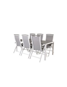 Matgrupp Break med Albany matstolar, 205 × 90 cm 2