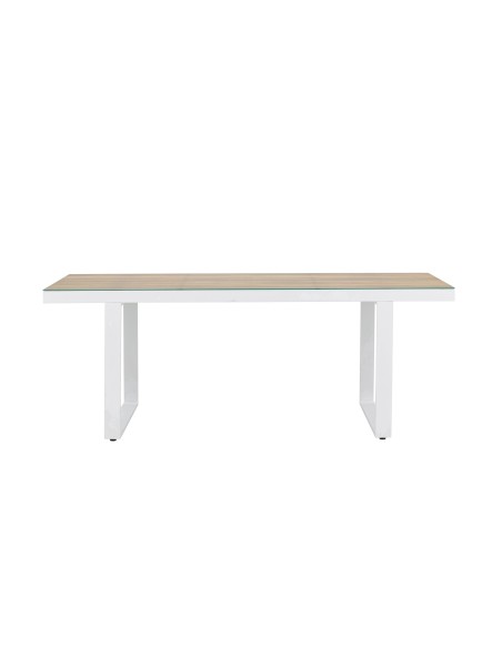 Matbord Merlo, 200 × 90 cm, Vit