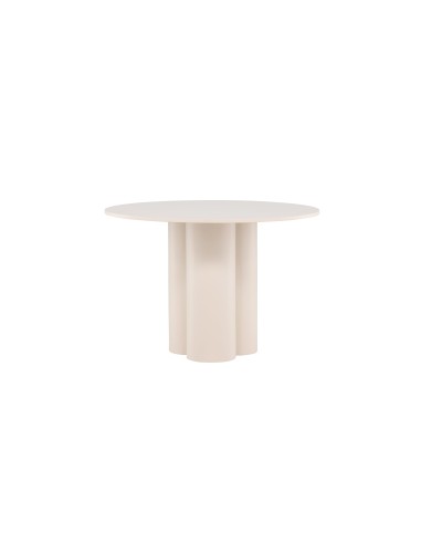 Runt matbord Olivia, Ø110 cm, Beige