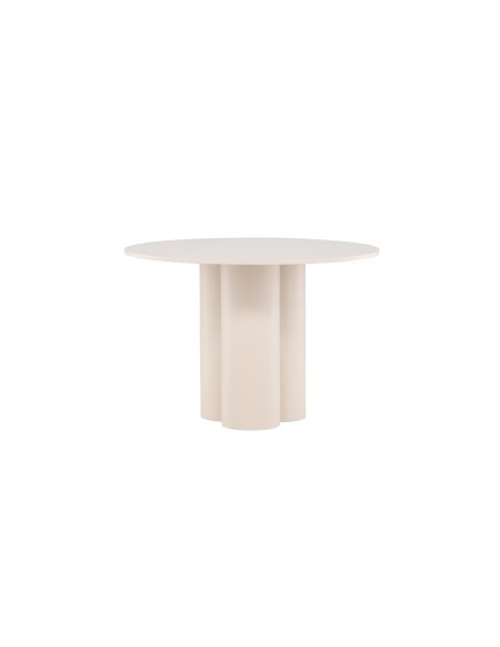 Runt matbord Olivia, Ø110 cm, Beige