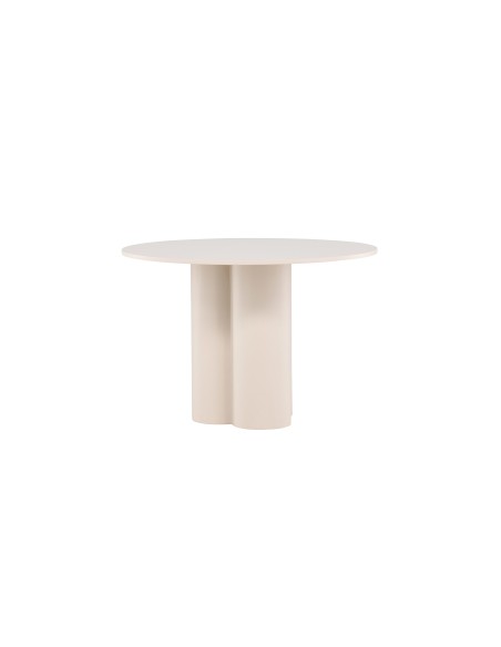 Runt matbord Olivia, Ø110 cm, Beige