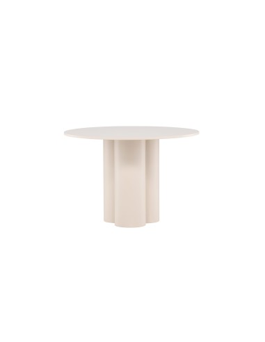 Runt matbord Olivia, Ø110 cm, Beige