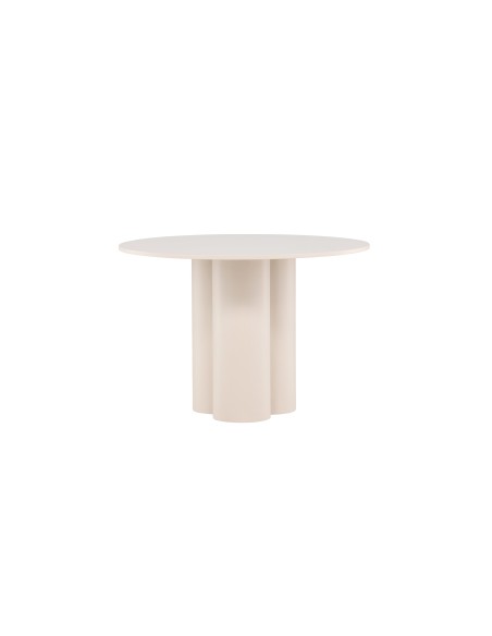 Runt matbord Olivia, Ø110 cm, Beige