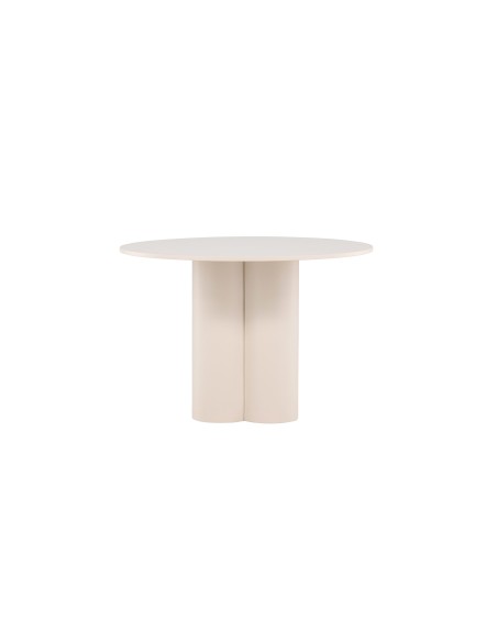 Runt matbord Olivia, Ø110 cm, Beige