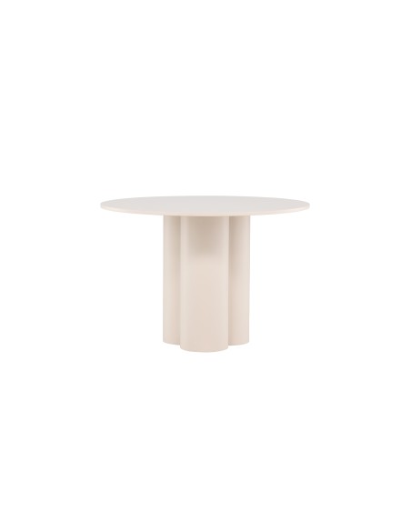 Runt matbord Olivia, Ø110 cm, Beige