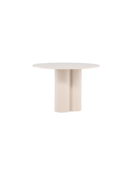 Runt matbord Olivia, Ø110 cm, Beige