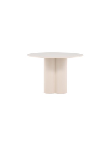 Runt matbord Olivia, Ø110 cm, Beige