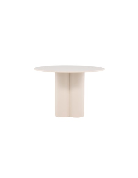 Runt matbord Olivia, Ø110 cm, Beige