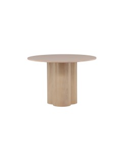 Runt matbord Olivia, Ø110 cm, Vitlaserad 2