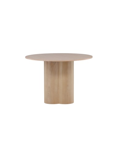 Runt matbord Olivia, Ø110 cm, Vitlaserad