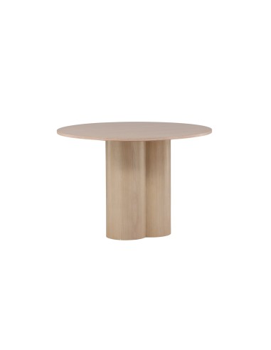 Runt matbord Olivia, Ø110 cm, Vitlaserad